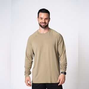 Men's Tan Long Sleeve Shirt ptula bin 3 #722